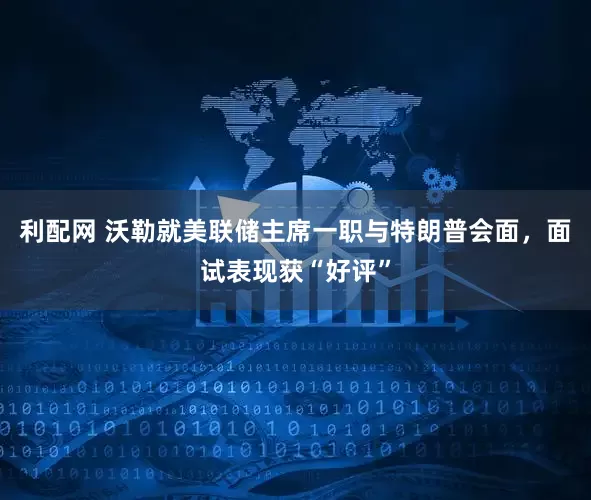 利配网 沃勒就美联储主席一职与特朗普会面，面试表现获“好评”